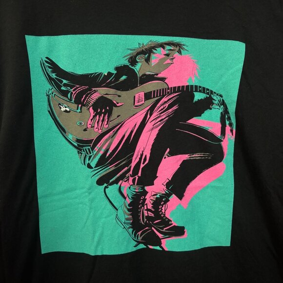 Gorillaz The Now Now Neon 2-D Poster Oversized Rock Tee large - Picture 2 of 4